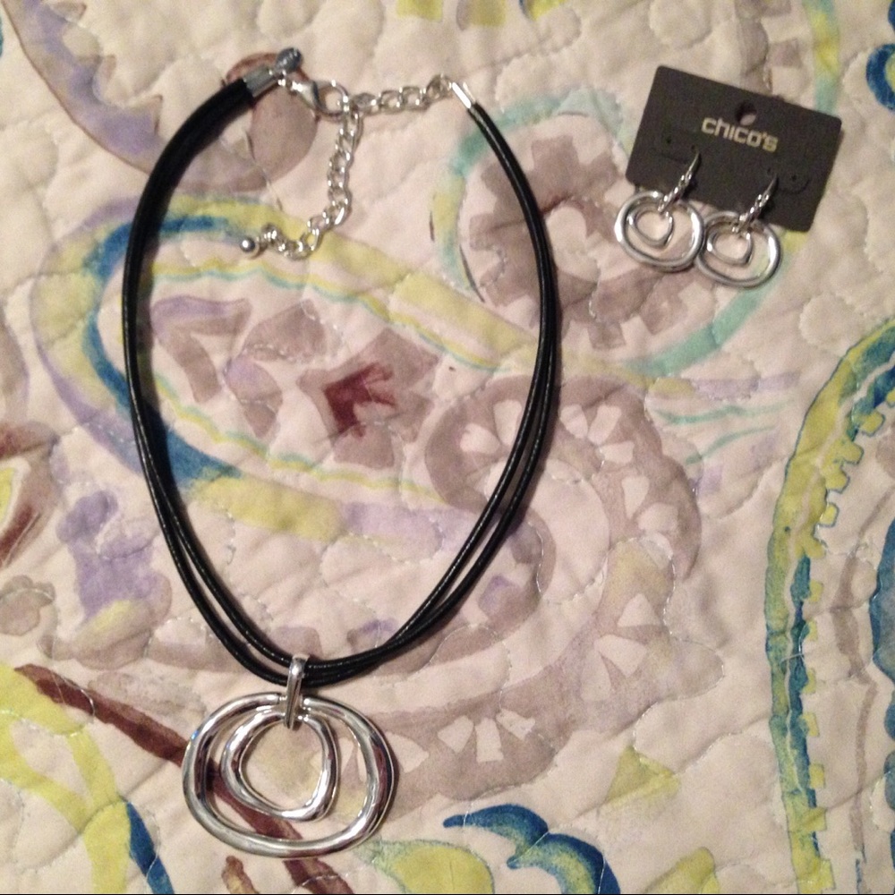 Chico's necklace and earring set